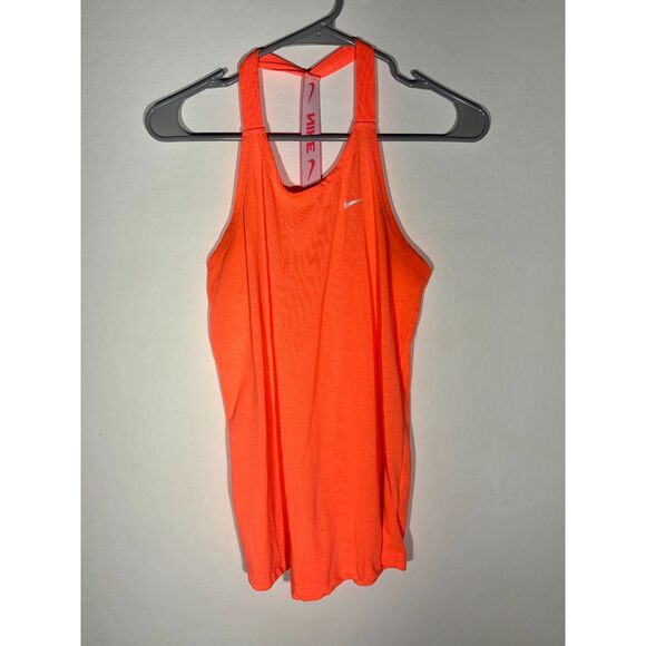 Nike Dri-FIT Women’s Orange Racerback Tank Top Size Small Athletic Shirt - Picture 1 of 4